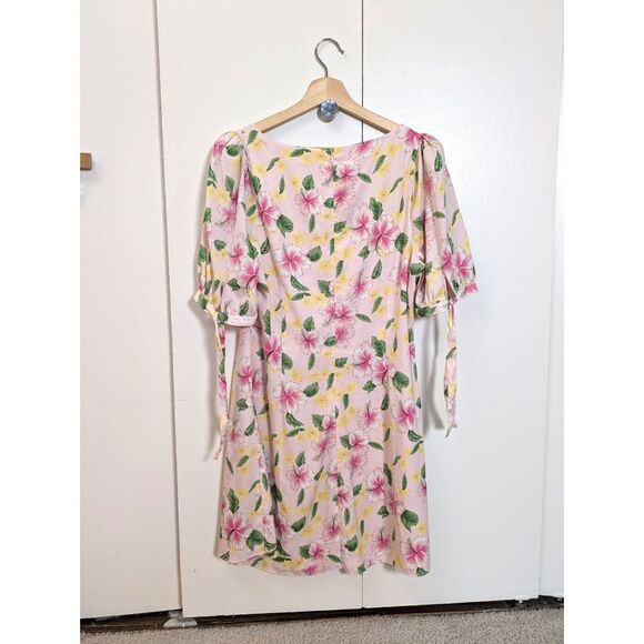 NWOT LPA Revolve Floral Hibiscus Flower Print Serafina Dress Sz L - Picture 5 of 10